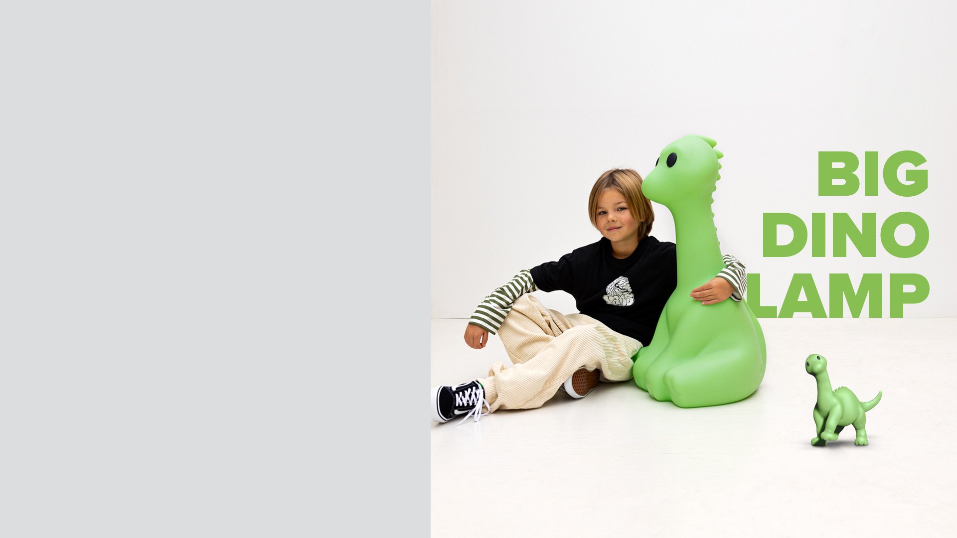 Maak een statement met de 73 cm Big Dino Lamp, voor elke kleine avonturier.